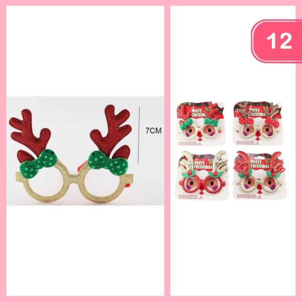 CHRISTMAS GLASSES (12 UNITS)