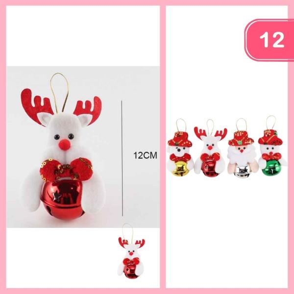CHRISTMAS PLUSH ORNAMENTS (12 UNITS)