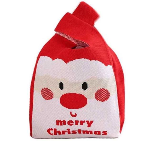 CHRISTMAS KNIT TOTE BAG