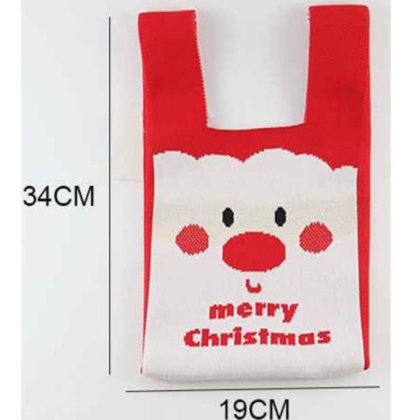 CHRISTMAS KNIT TOTE BAG