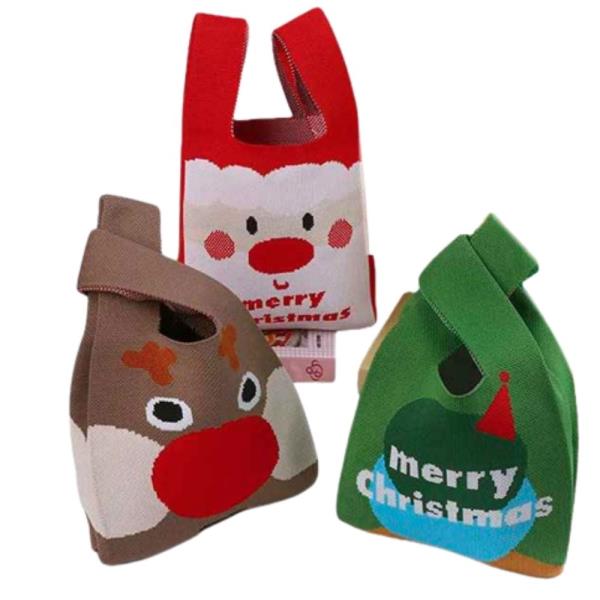 CHRISTMAS KNIT TOTE BAG