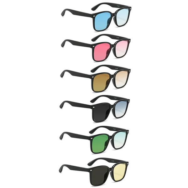 MODERN PHOTOCHROMIC LENS SQUARE SUNGLASSES 1DZ
