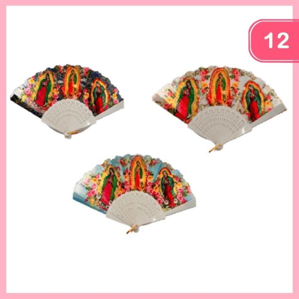 OUR LADY OF GUADALUPE HAND FAN (12 UNITS)