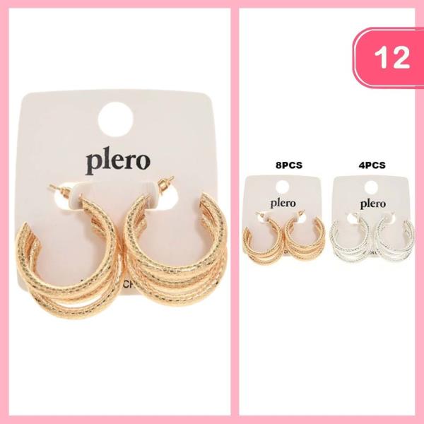 LAYERED HOOP EARRING (12 UNITS)