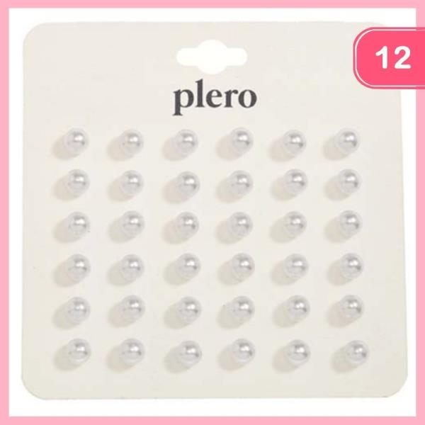 PEARL STUD EARRING (12 UNITS)