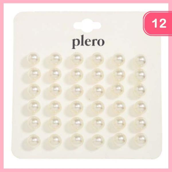 PEARL POST EARRING (12 UNITS)