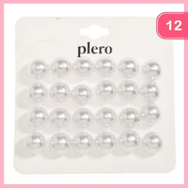 PEARL STUD EARRING (12 UNITS)