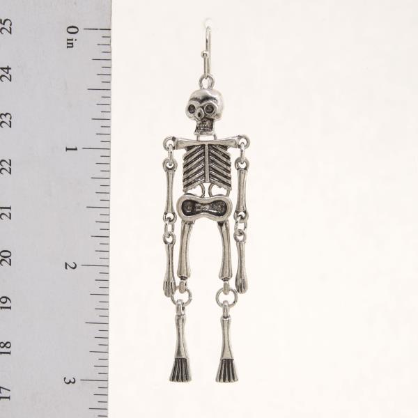 HALLOWEEN SKELETON METAL DANGKE EARRING