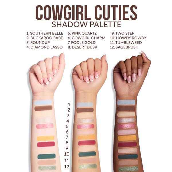 BEAUTY CREATIONS THE POWERPUFF GIRLS COWGIRL CUTIES SHADOW PALETTE