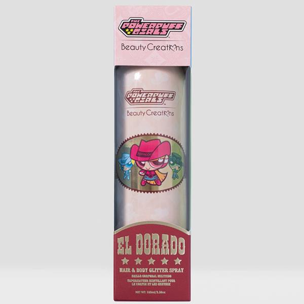 BEAUTY CREATIONS THE POWERPUFF GIRLS EL DORADO HAIR AND BODY GLITTER SPRAY