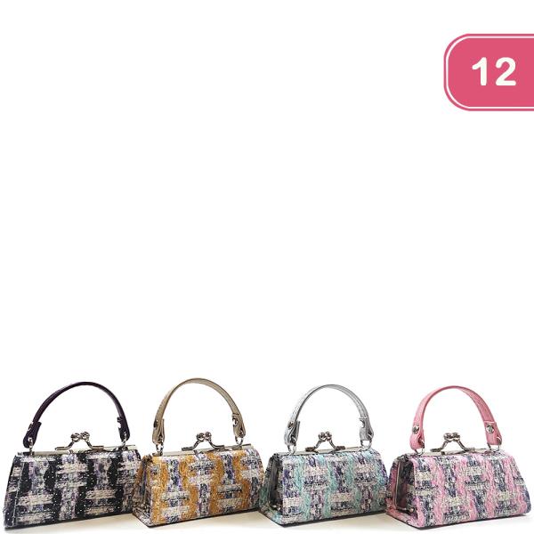 TEXTURED COIN PURSE HANDBAG (12 UNITS)