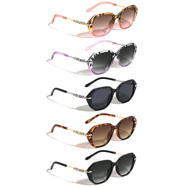 RHINESTONE GEOMETRIC SUNGLASSES 1DZ