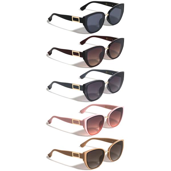 RECTANGLE FASHION CAT EYE SUNGLASSES 1DZ