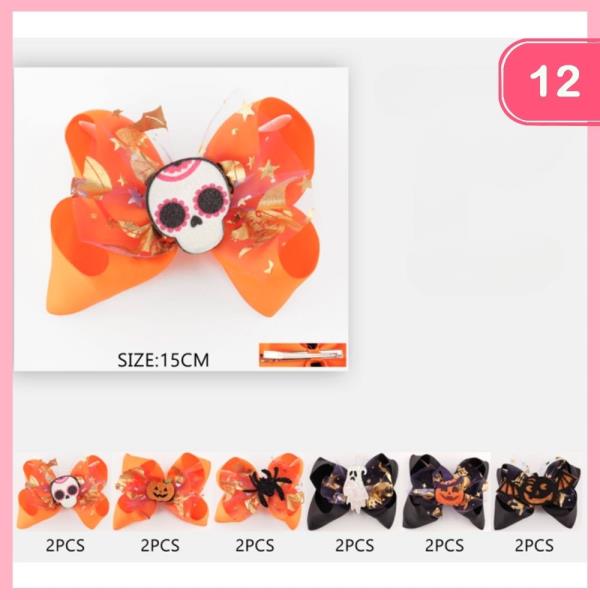 DIA DE LOS MUERTOS SKULL HAIR BOW (12 UNITS)