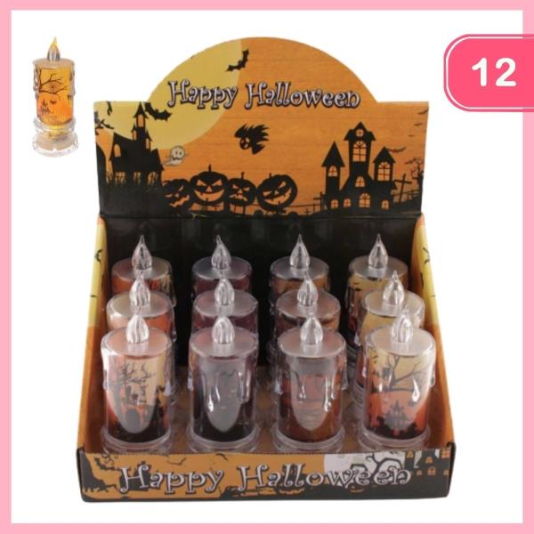HALLOWEEN LIGHT UP CANDLE (12 UNITS)