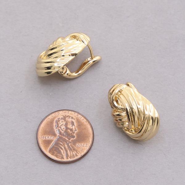 METAL KNOT EARRING