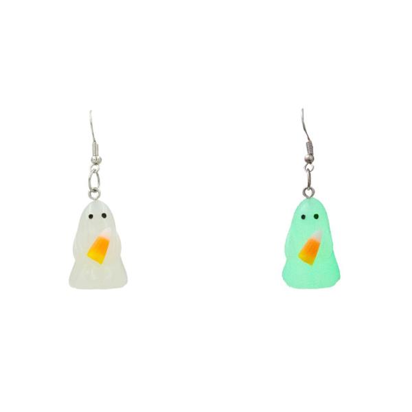 HALLOWEEN GLOW IN THE DARK GHOST DANGLE EARRING