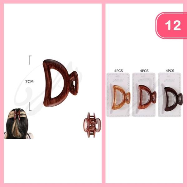 HAIR CLAW CLIP (12 UNITS)