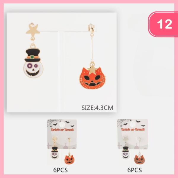 HALLOWEEN  DANGLE EARRING (12 UNITS)