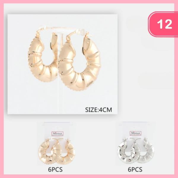 BAMBOO HUGIE EARRING (12 UNITS)