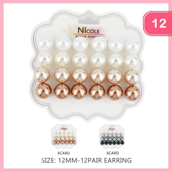PEARL POST EARRING (12 UNITS)