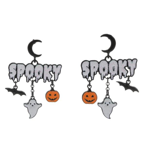 SPOOKY WITH MULTI LAYERED CHARM HYPOALLERGENIC EARRING