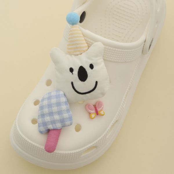 BEAR BUTTERFLY SHOE CHARM