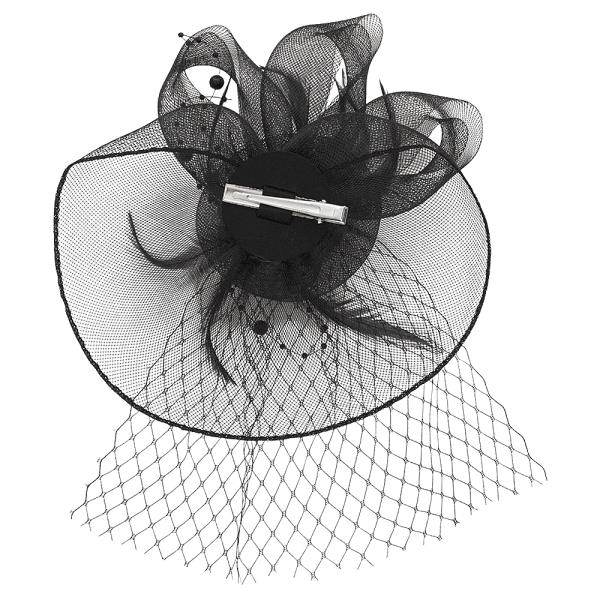 FEATHER DESIGN MESH FASCINATOR
