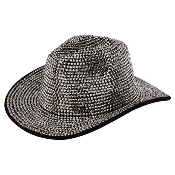 FULL RHINESTONE EMBELLISHED WESTERN COWBOY HAT