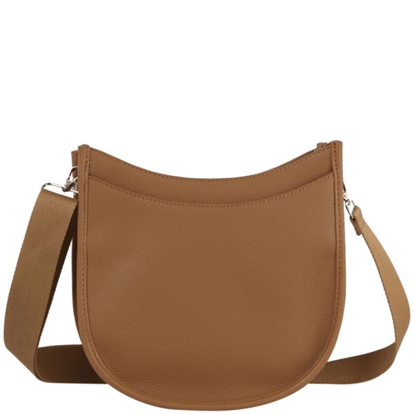 PLAIN CURVED SHOULDER BAG