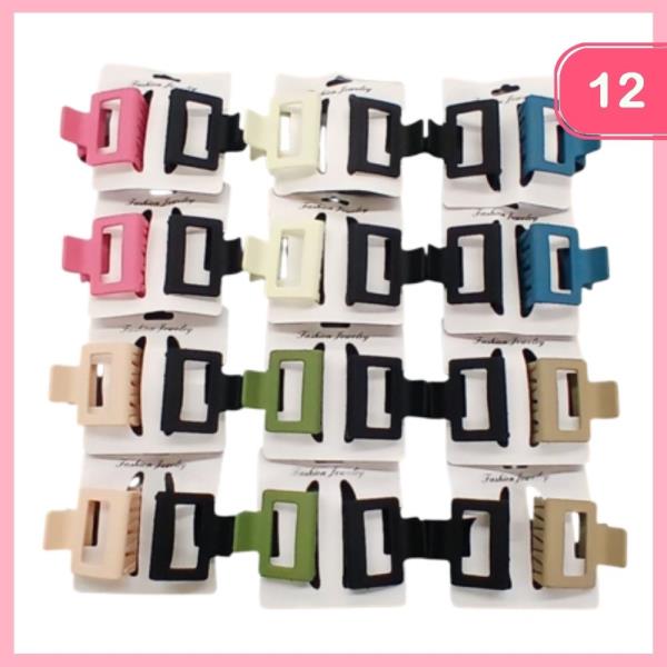 HAIR CLAW CLIP (12 UNITS)