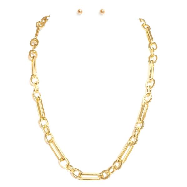 STAINLESS SQUARE CHAIN NECKLACE