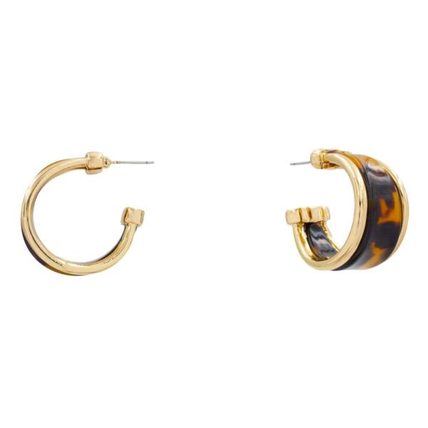 ACETATE WIDE OPEN HOOP EARRING