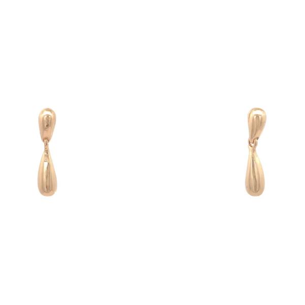 TINY TEARDROP METAL EARRING
