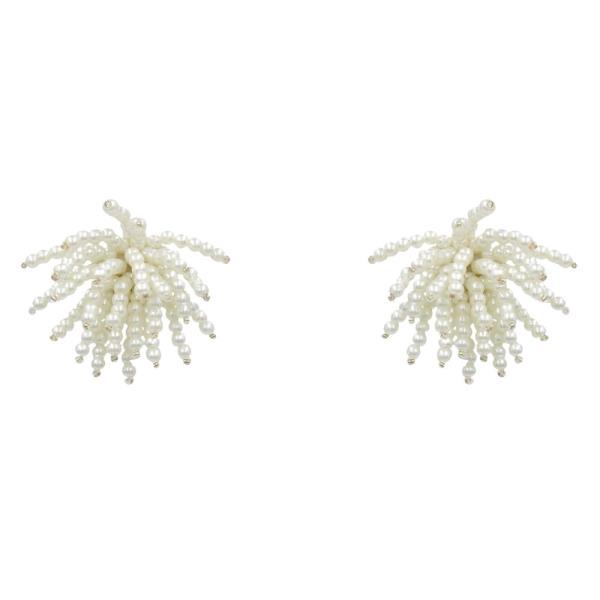 PEARL BEAD CLUSTER EARRING