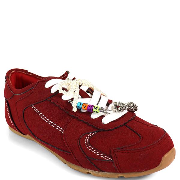 EMBELLISHED BOW KNOTTED SNEAKERS 12 PAIRS