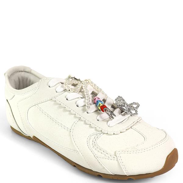 EMBELLISHED BOW KNOTTED SNEAKERS 12 PAIRS