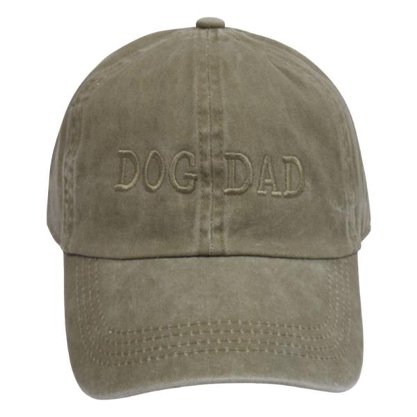 DOG DAD MATCHING TONE EMBROIDERED ON VINTAGE WASH CAP
