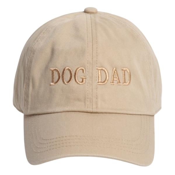 DOG DAD MATCHING TONE EMBROIDERED ON VINTAGE WASH CAP