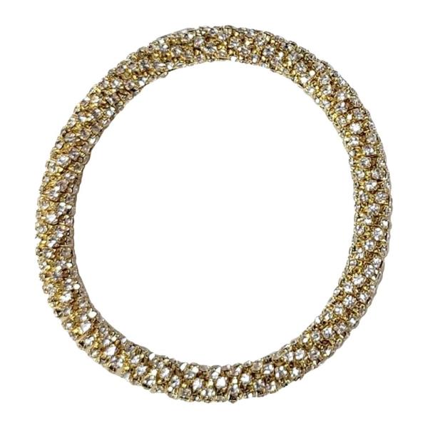 RHINESTONE METAL BRACELET