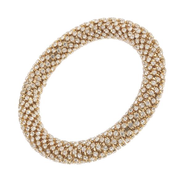 RHINESTONE METAL BRACELET