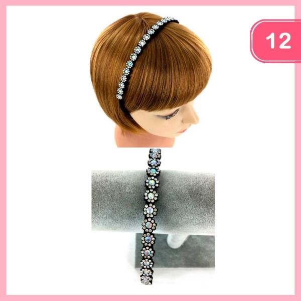 RHINESTONE HEADBAND (12 UNITS)