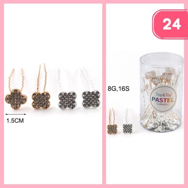 RHINESTONE BRIDAL HAIR PINS (12 UNITS)