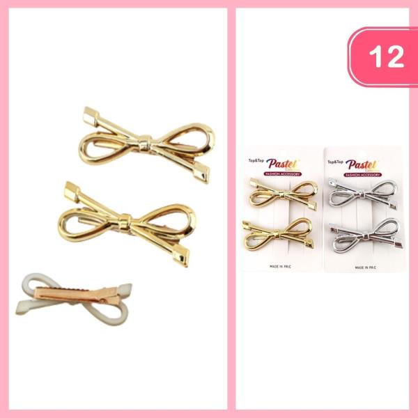 BOW HAIR PIN (12 UNITS)