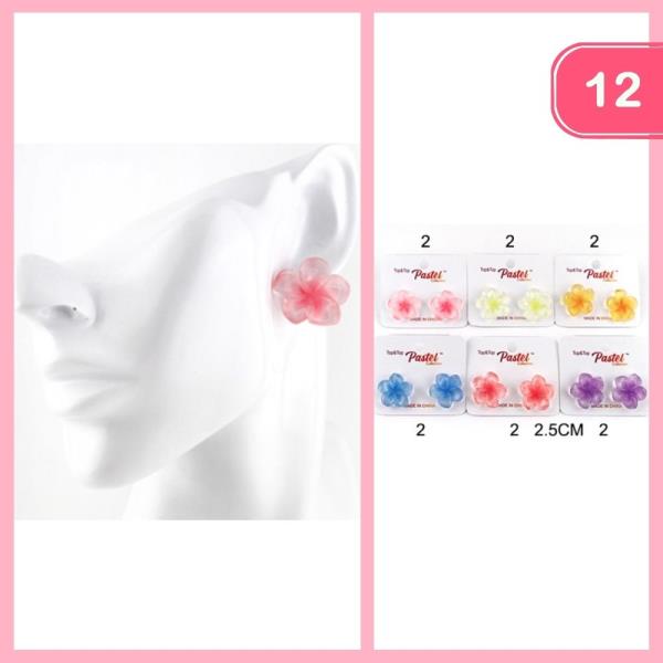 FLOWER POST EARRING (12 UNITS)