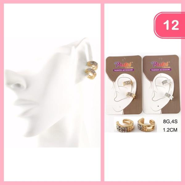 RHINESTONE CUFF EARRING (12 UNITS)