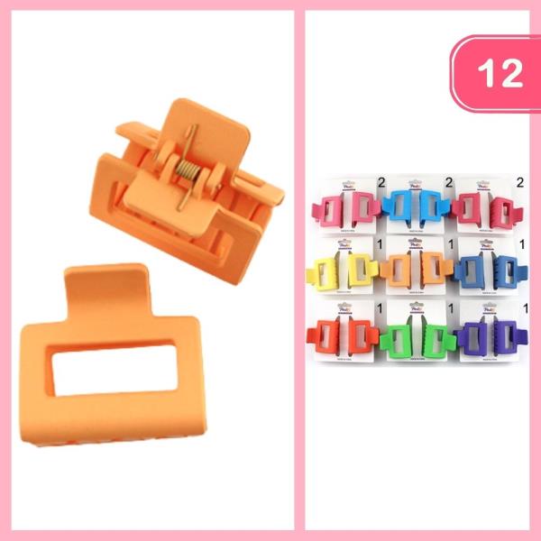 HAIR CLAW CLIP SET (12 UNITS)