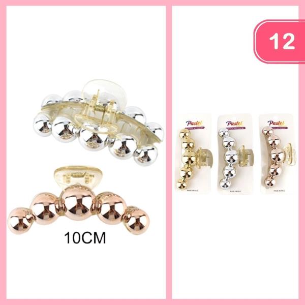 PEARL HAIR CLAW CLIP (12 UNITS)