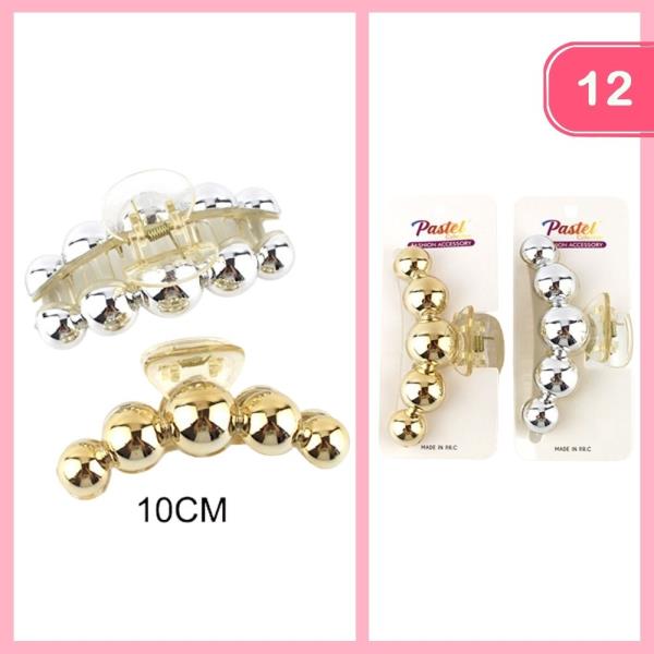 PEARL HAIR CLAW CLIP (12 UNITS)