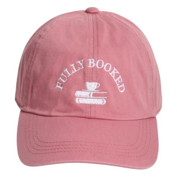 FULLY BOOKED EMB WASHED BASEBALL CAP